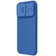 Карбоновая накладка Nillkin CamShield Pro для Apple iPhone 15 Pro (6.1") Blue - изображение 2