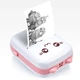 Портативный минипринтер Mini printer с Bluetooth для термопечати без чернил со смартфона. Цвет: розовый - изображение 4