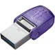 Флеш-накопитель Kingston DT Duo 3C 128GB 200MB/s dual USB-A + USB-C (DTDUO3CG3/128GB) - изображение 1