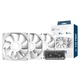 Комплект вентиляторів MONTECH E28 120MM PWM 3 in 1 White - зображення 1