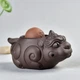 Чайна фігурка для церемонії з глини з кулькою, що обертається 10,5 см Пи Щу - зображення 4
