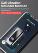 Беспроводная Bluetooth блютуз блютус гарнитура для телефона смартфона LED Siory D56 Черная - изображение 5