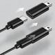 Переходник адаптер Type-C мама - Mini USB папа. TypeC to Mini USB Fiyori DF55 Черный - изображение 2