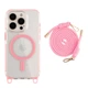 Чохол TPU+PC LanyardCase with MagSafe для iPhone 15 Pro Колір Pink - изображение 1