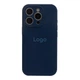 Чохол Silicone Case Full Size with Frame для iPhone 16 Pro Max Колір 70.Deep Navy - изображение 1