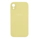 Чохол Silicone Case Square Full Camera для iPhone Xr Колір 60.Crem Yellow - изображение 1