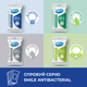 Упаковка влажных салфеток Smile Antibacterial с Д-пантенолом 6 пачек по 15 шт (42504020) - изображение 8