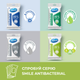 Упаковка вологих серветок Smile Antibacterial Лайм-м'ята з вітамінами 6 пачок по 15 шт. (42504730) - зображення 8