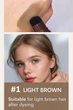 Пудра для волос в стике Lakerain Hairline Powder Light Brown 1, светло-коричневая, водостойкая, для маскировки залысин и тонирования бровей (118894890) - изображение 2
