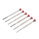 Набор часовых отверток 6 шт. INTERTOOL HT-0436 SL: 1,4/1,8/2,5; PH: 0/00/1 для ювелира - изображение 2