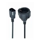 Кабель переходник Cablexpert (PC-SFC14M-01) С14(M) - Schuko(F), с заземлением, черный, 0.15м - изображение 3