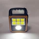 Фонарь аккумуляторный светодиодный LED COB с солнечной панелью и функцией Power Bank, портативный ручной фонарь-прожектор с 4 режимами света для дома, дачи, кемпинга, USB-зарядка, A-2301D-Orange - изображение 4