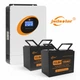 Комплект резервного живлення JSD Solar 3 кВт 2,56 кВт*год (J3000L-24 + 2шт J12100) - изображение 1
