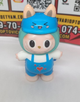 Игрушка антистресс сквиш Лабубу Labubu игрушка голубая 12 см - изображение 2