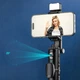 Штатив Adyss A300 с автоматическим слежением за лицом, встроенным аккумулятором и пультом, 0.9m, черный - изображение 9