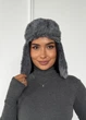 Жіноча тепла шапка вушанка з хутряним оздобленням Winter Comfort INNOE 950002-1 Білий - изображение 5