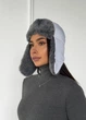 Жіноча тепла шапка вушанка з хутряним оздобленням Winter Comfort INNOE 950002-1 Білий - изображение 6