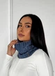 Жіночий зимовий бафф снуд в’язаний Classic Knit INNOE 950642-1 Блакитний - изображение 7