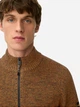 Свитер теплый на молнии мужской Camel Active knitted Troyer 409530-6K06-55 M Коричневый (4063366119539) - изображение 5