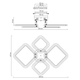 Светильник-люстра LED потолочная LUMINARIA OVAL 3000-6500К+RGB 60W 5400Лм 4S1R черная (с пультом) 600х445х95мм - изображение 7