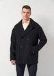Пальто из шерсти Pull & Bear 8751501401p08 S Темно-синее (100000881) - изображение 1