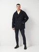 Пальто из шерсти Pull & Bear 8751501401p08 S Темно-синее (100000881) - изображение 3