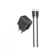 Зарядний пристрій HOCO CS13A Ocean USB-C PD20W + cable USB-C to USB-C Black (6942007603843) (322093) - зображення 2