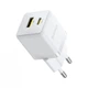 Зарядное устройство Baseus Palm Fast Charger C+U 20W moon white (P10111608213-00) (322019) - изображение 1