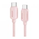 Дата кабель USB-C to USB-C 1.0m 100W pink Essager (EXCTT1-WL04-P) (324212) - изображение 1