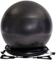 М'яч для вправ SportVida SV-HE0033 з експандерами 75 см Чорний - зображення 1