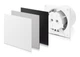 Пластикова панель AIRROXY 01-183 для витяжних вентиляторів dRim 100/125 White Gloss Plexi біла глянцева - зображення 4