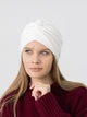 Шапка тюрбан хлопковый женский D.Hats молочный - изображение 4
