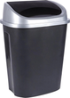 Kosz na śmieci Vilde plastikowy 50 l Czarny (8720573809542) - obraz 1