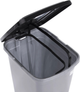 Сміттєвий бак Orion пластиковий з педаллю 10 л Сірий (8694064010949) - зображення 4