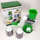 Овощерезка мультислайсер Tabletop Drum Grater Kitchen Master Терка для овощей и фруктов 3 насадки. Цвет: зеленый - изображение 14