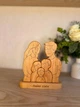 Семейный пазл фигурки из дерева Люди с именами персонализированный подарочный сувенир и стильный декор для дома - изображение 2