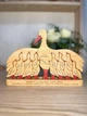 Деревянный сувенир пазл фигурки Аист персонализированный с гравировкой учеников и учителя - изображение 2