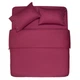 Простынь Ardesto Mix&Match 100% хлопок, сатин бордовый 240х260 см (ART2426FSR) (327702) - изображение 1