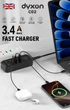 Сетевой фильтр-удлинитель Dyxon C02 4xUSB-C + 2xUSB-A FAST CHARGER 2M Black (DXN-C02-2M-B) - изображение 2