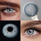 Натуральные голубые контактные линзы - Айс Эндорфин Блу 2шт. от ELITE Lens - изображение 7