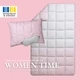 Спальный набор WomenTime IDEIA — подушка, одеяло, маска для сна, полуторный размер, пудрово-серый (8-36151*001) - изображение 8