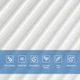 Панель стеновая 500х500х5мм 3D Бамбук Белый SW-00002877 - изображение 4