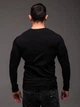 Лонгслів чоловічий базовий R.A. Long BLack чорний 2249-S - зображення 5