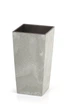 Горщик з кашпо для рослин 2в1 PROSPERPLAST URBI SQUARE BETON 2/4 л - зображення 2