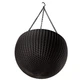 Горшок для растений Keter Rattan hanging sphere с цепками подвесной, темно-коричневый, 8,6 л - изображение 3