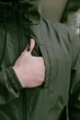 Демісезонна куртка soft shell Easy Intruder хакі кольору практичний вибір для туризму тренувань і міських умов у прохолодну погоду/3XL - зображення 5