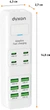 Сетевой фильтр-удлинитель Dyxon US-D03 28W 4xUSB-C + 6xUSB-A FAST CHARGER 2M White (DXN-USD03-28W-2M-W) - изображение 4