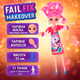 Кукла Fail Fix Makeover 26см с артикуляцией, меняет макияж и прическу 3666-7/8/9/10/12 - изображение 2