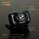 Налобный фонарь аккумуляторный VIDEX VLF-H025C 310Lm 5000K светодиодный фонарик на голову черный - изображение 2