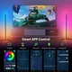 Торшер 1,4 м RGB з APP Smart LED лампа напольная USB светильник с пультом черного цвета торшеры в спальню гостиную офис лед светильники - изображение 5